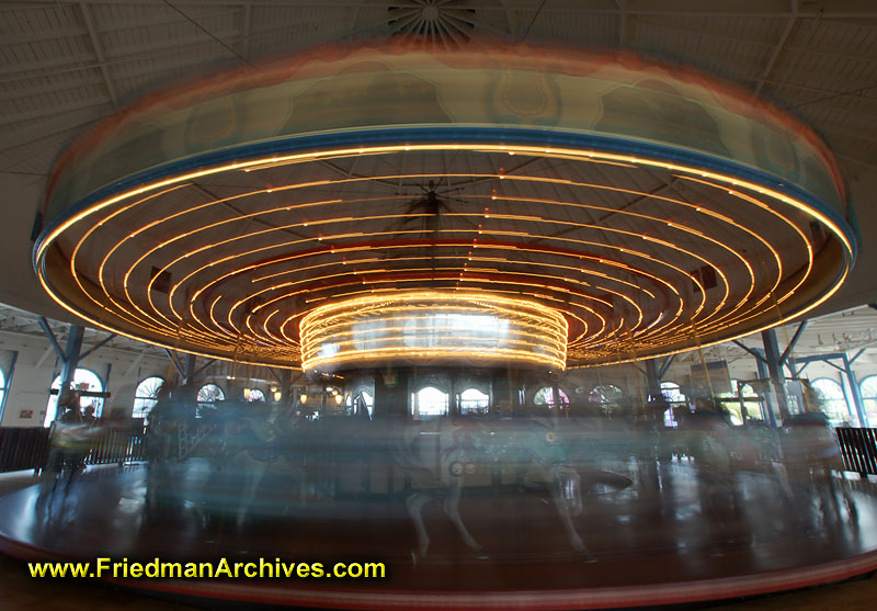 california,Los Angeles,Landmark,santa monica,amusement,park,horses,merry-go-round,time lapse,long exposure,